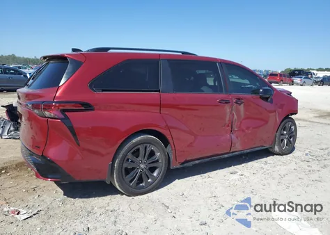 2025 Toyota Sienna Xse из США, поврежденный, VIN 5TDDRKEC5SS265177